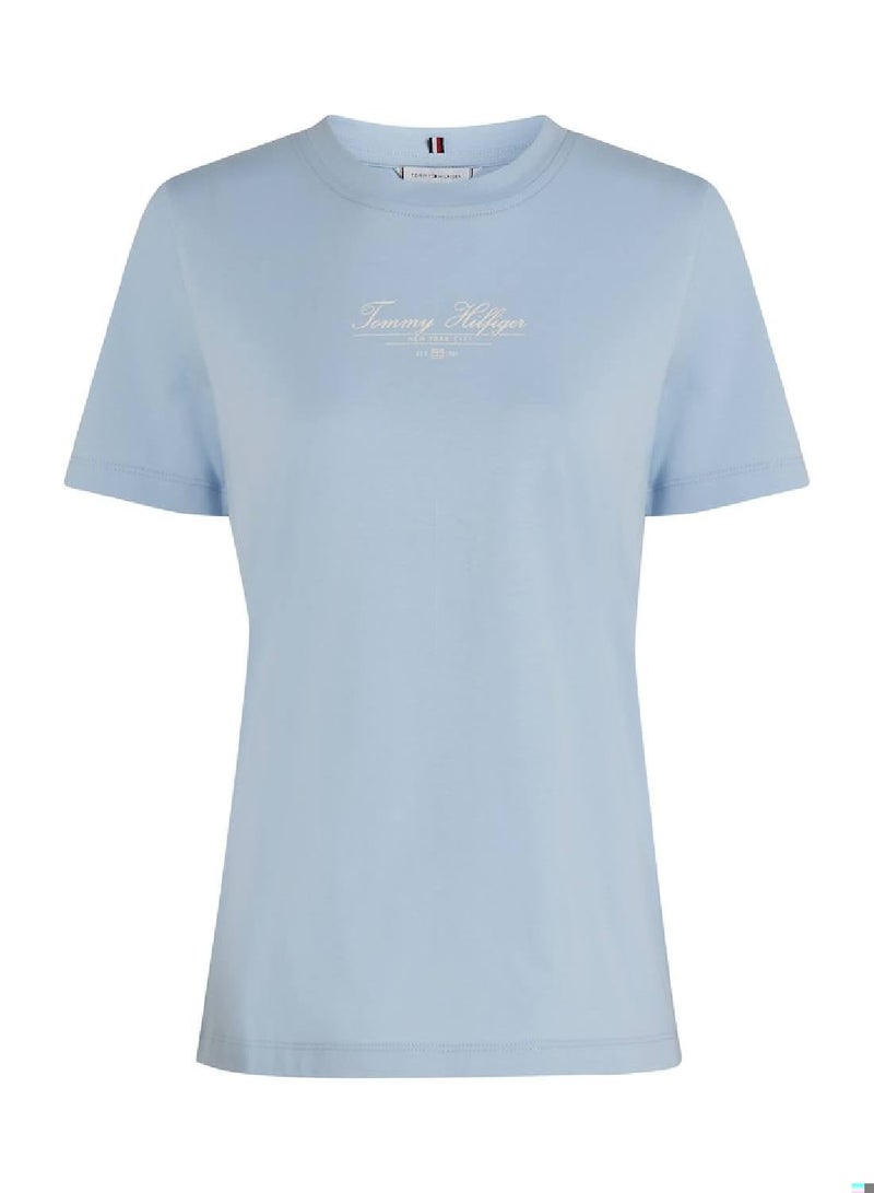 تومي هيلفيغر تيشيرت بشعار ورقبة دائرية - Image 2